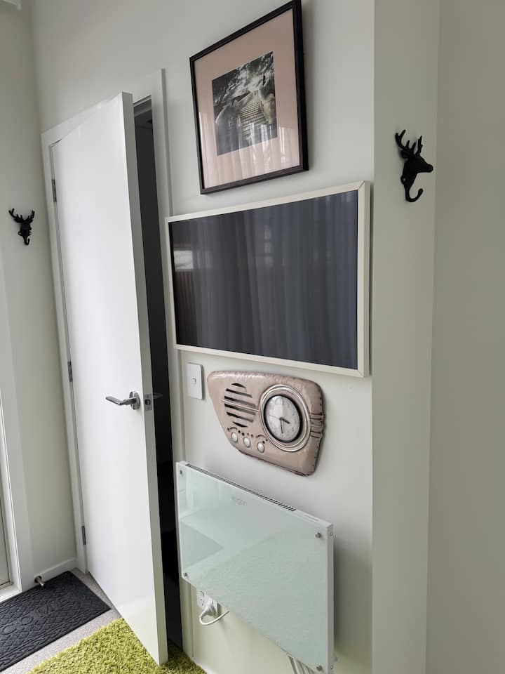 Bedroom nook with smart TV